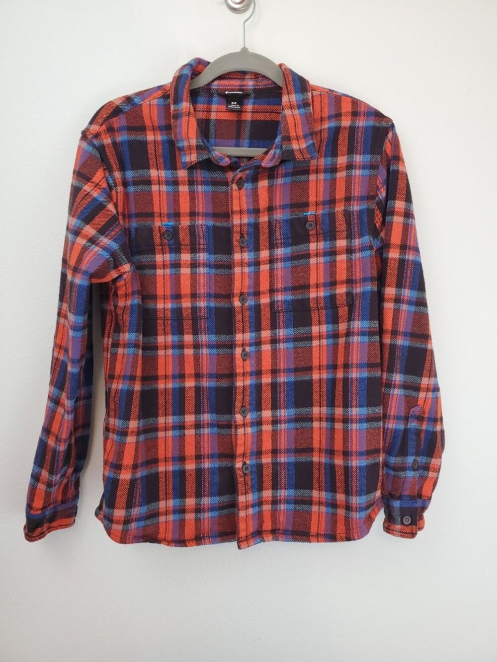 Cotopaxi men's Mero Organic flannel shirt in Cavern Plaid
